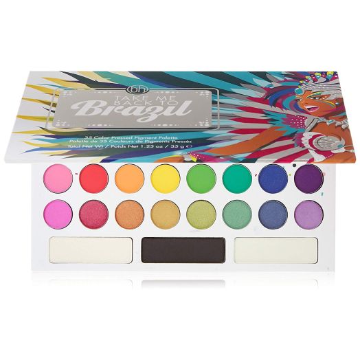BH Cosmetics Pressed Pigment Eyeshadow Palette, Take Me Back To Brazil