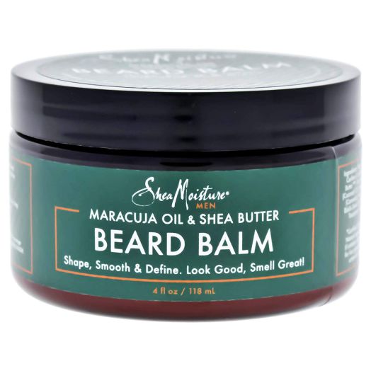 Shea Moisture Mens Beard Balm, All Natural ingredients, Made With Maracuja Infused Shea Butter, Shape-Smooth and Define, 4 Ounce