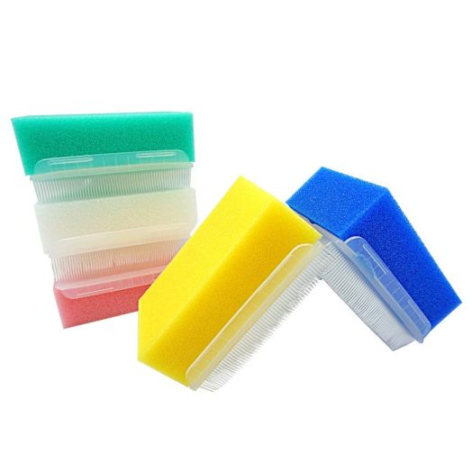 MUNKCARE OT Sensory Brush- Sensory Processing Disorder and Autism Therapressure Therapy Brush Sponge Brush Surgical Hands Sterile Scrub Bristle Brushes 5 Colors (Box of 5)