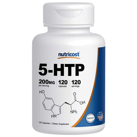 Nutricost 5-HTP 200mg, 120 Veggie Capsules (5-Hydroxytryptophan) - Gluten Free and Non-GMO