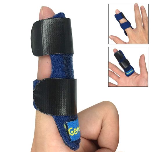 Trigger Finger Splint, Built-in Aluminium Support Trigger,Mallet Finger Brace Relieve Pain, Adjustable Velcro
