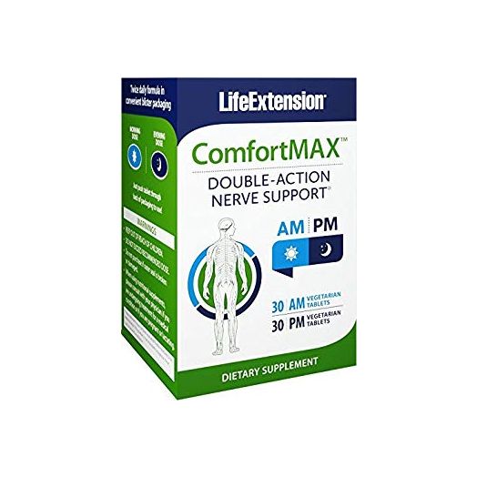Life Extension ComfortMAX, 30 AM Vegetarian Tablets, 30 PM Vegetarian Tablets