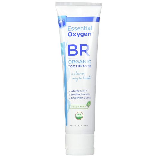 Essential Oxygen BR Organic Toothpaste Peppermint 4 oz