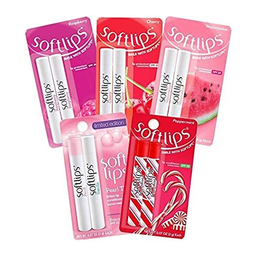 Softlips Lip Protectant 6 Flavor Ultimate Holiday Variety Pack (10 Sticks)