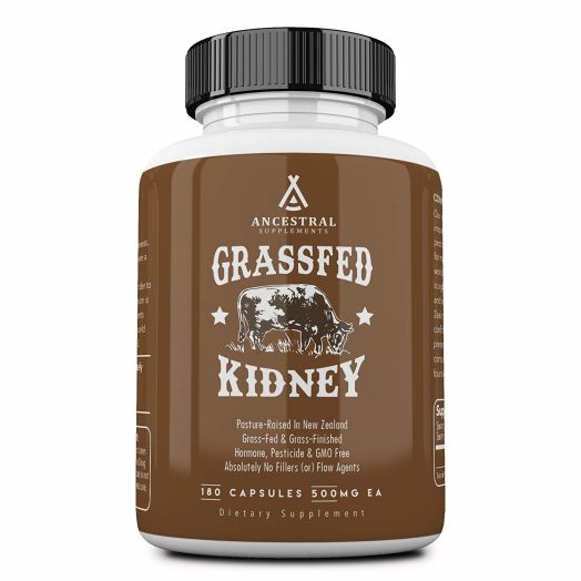 Ancestral Supplements Kidney (High In Selenium, B12, DAO) Supports Kidney, Urinary, Thyroid and Histamine Health (180 capsules)