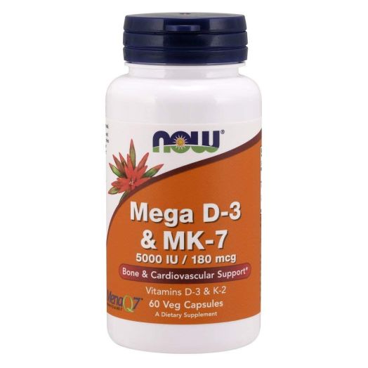 Now Mega D-3 and Mk-7, 60 Veg Capsules