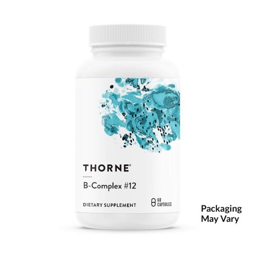Thorne Research - B-Complex #12 - Vitamin B Complex With Active B12 and Folate - 60 Capsules