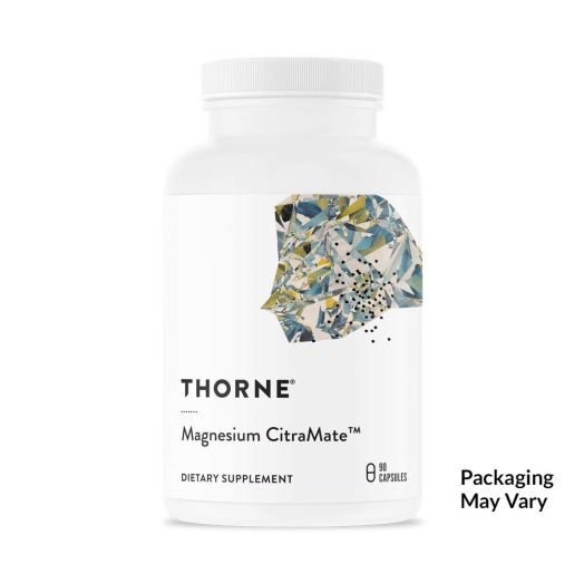 Thorne Research - Magnesium Citramate - Magnesium with Citrate-Malate to Promote Energy Production, Heart and Lung Function, and Metabolism of Sugar and Carbs - 90 Capsules
