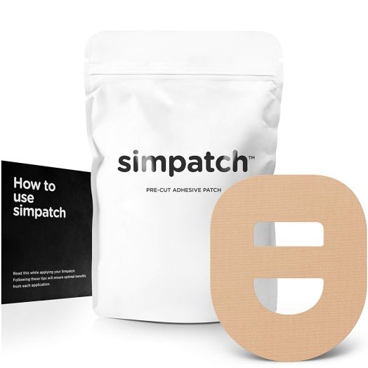 SIMPATCH  Omnipod Adhesive Patch with Strap (25-Pack)  Waterproof Adhesive, CGM Tape