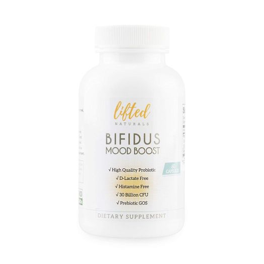 Probiotic - Histamine-Free and D-Lactate Free - Probiotics for Mood with Prebiotics - Bifidus Mood Boost - Prebiotic GOS
