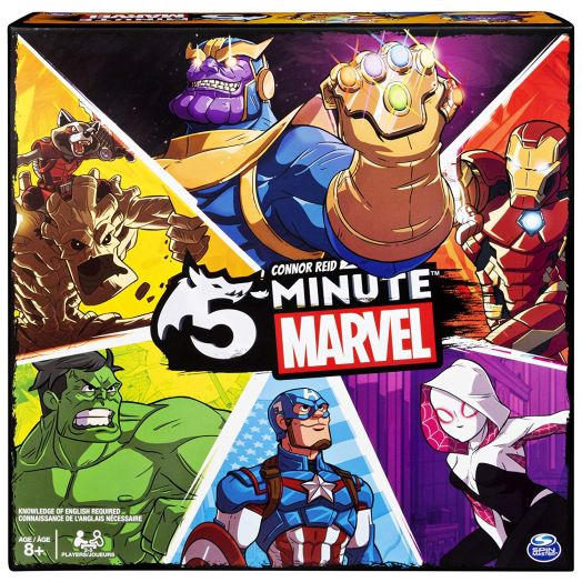 Spin Master Games 5 Min Marvel Fast-Paced Cooperative Card for Marvel Fans and Kids Aged 8 and Up