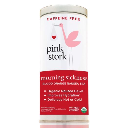 Pink Stork Morning Sickness Tea: Blood Orange and Ginger, USDA Organic Loose Leaf Herbs in Biodegradable Sachets, Morning Sickness, Nausea, Cramps, Indigestion Relief -30 Cups, Caffeine Free