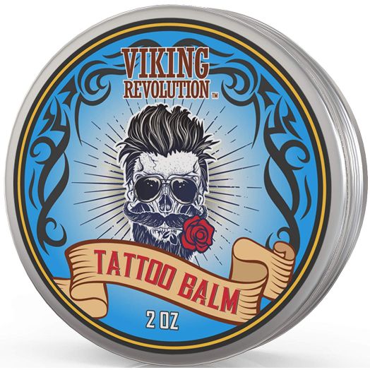 Tattoo Care Balm for Before, During and After the Tattoo- Natural Tattoo Aftercare, Cream, Lotion by Viking Revolution