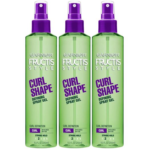 Garnier Hair Care Fructis Style Curl Shape Defining Spray Gel for Curly Hair, 3 Count