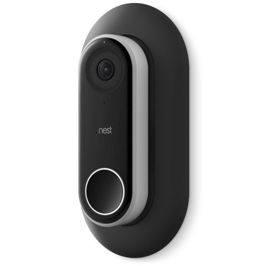 elago Wall Plate for Nest Hello [Black] - [Compatible with Adjustable Wedge][Double Coated][UV Resistant][Hard ABS Material][Matt Finish] - Patent Pending