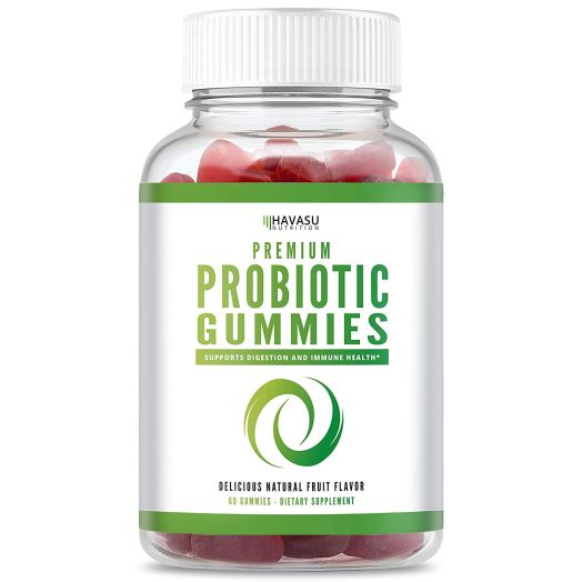 Premium Probiotic Gummies for Men and Women, 1 Billion CFU, Shelf Stable, Dairy Free, Non-GMO, Gut Health, 60 Count