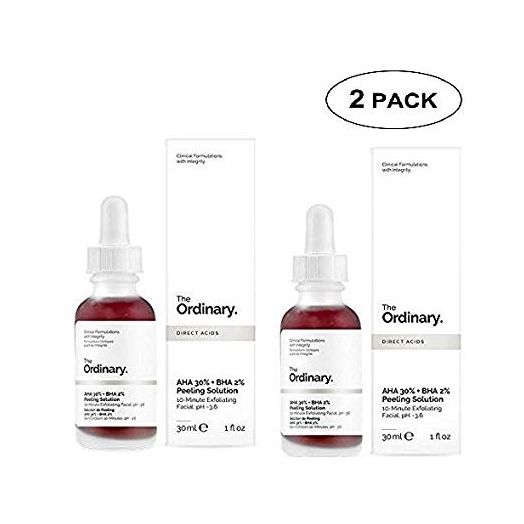2 Packs of The Ordinary Peeling Solution 30ml AHA 30% + BHA 2%
