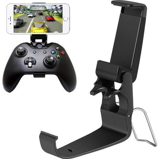 Jovitec 2 Pack Foldable Controller Clip Mobile Phone Plastic Holder Smartphone Game Clamp for Xbox One Controller