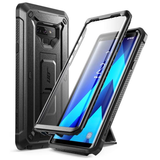 Samsung Galaxy Note 9 Case, SUPCASE Full-Body Rugged Holster Case with Built-in Screen Protector and Kickstand for Galaxy Note 9 (2018 Release), Unicorn Beetle Pro Series - Retail Package (Black)