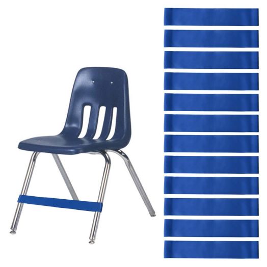 Bouncy Chair Bands (12 Pack)  Improve Focus Kick Bands for Kids Students with Autism, ADHD, SPD - Foot Sensory Fidget Bands for School Classroom Chairs Desks