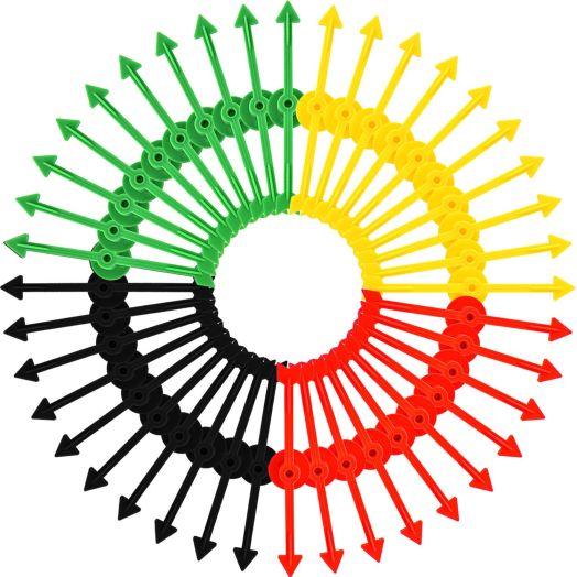 Tatuo 40 Pieces Arrow Spinners Board Game Spinner Arrow Toys for Party School Home Using, 4 Colors
