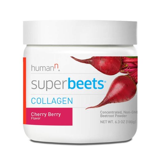 HumanN SuperBeets Collagen Concentrated Non-GMO Beetroot Healthy Skin Supporting Supplement (Cherry Berry Flavor, 6.3-Ounce,1-Pack)