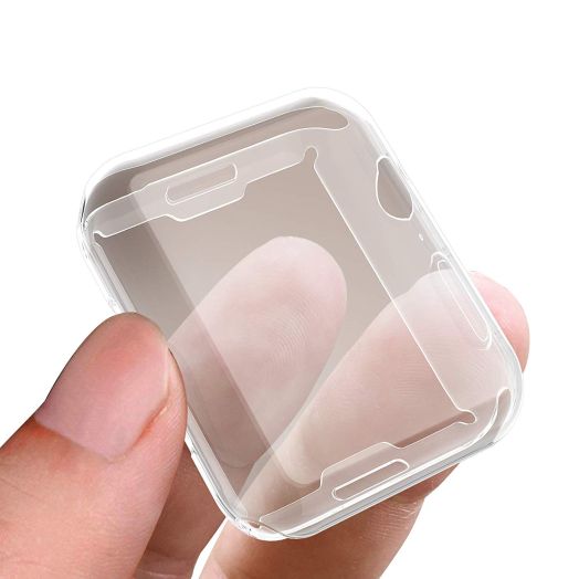 Julk Case for Apple Watch Series 4 Screen Protector 44mm, 2018 iWatch Overall Protective Case TPU HD Clear Ultra-Thin Cover for Apple Watch Series 4 (44mm)