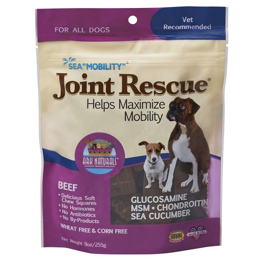 Ark Naturals Sea Mobility Joint Rescue Chews, Increase Flexibility, Mobility and Joint Comfort, Vet Recommended for All Dog Breeds, 500 mg Glucosamine, 9 oz. Bag