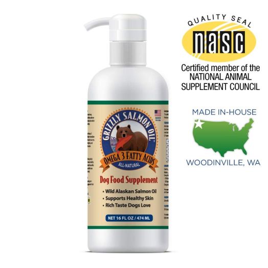 Grizzly Salmon Oil Dog Food Supplement Omega 3 Fatty Acids