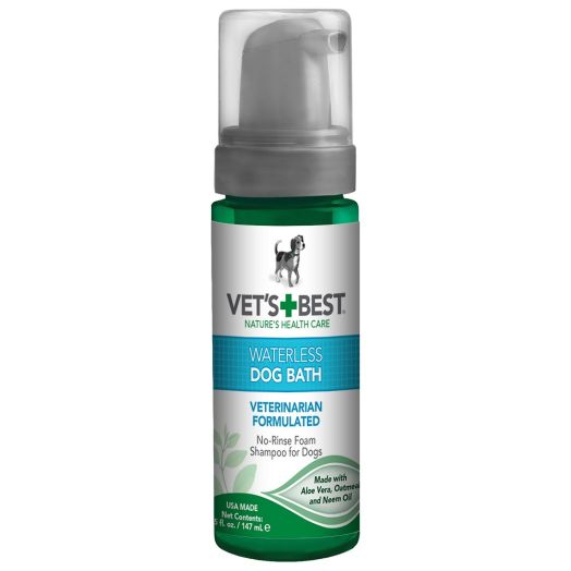 Vet's Best Waterless Dog Bath | Shampoo for Dogs | No-rinse Foaming Formula | 5 oz