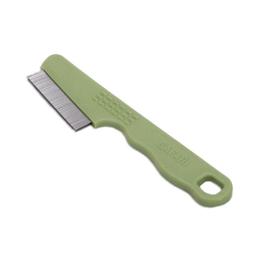Safari Pet Products SAFARI Flea Comb with Double Row of Teeth, One Size, Flea Prevention, Flea Comb for Dogs