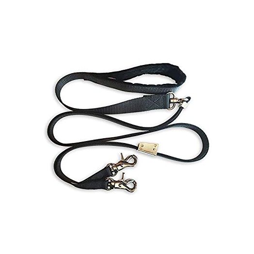 Sporn Double Dog Leash No Tangle Swivel and Fully Adjustable Lead for Two Dogs, Double Dog Walker Leash with Soft Padded Handle, Dual Dog Splitter Leash