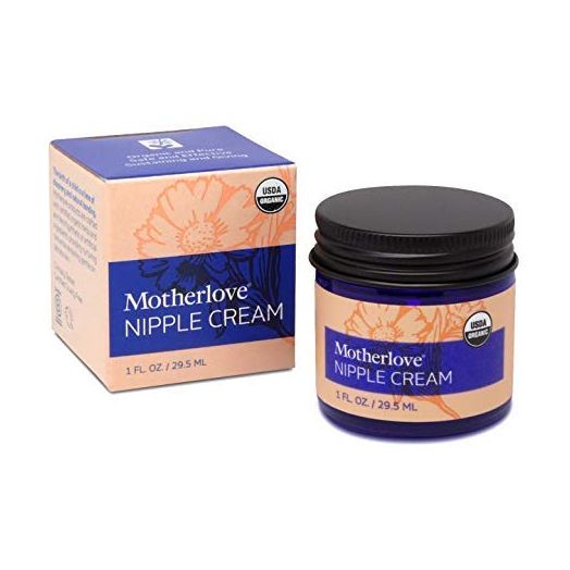 Motherlove Nipple Cream Certified Organic Salve for Sore Cracked Nursing Nipples, 1 Oz.