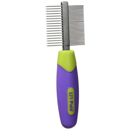 Li'l Pals Stainless Steel Double-Sided Comb Ideal for Puppies and Toy Breeds
