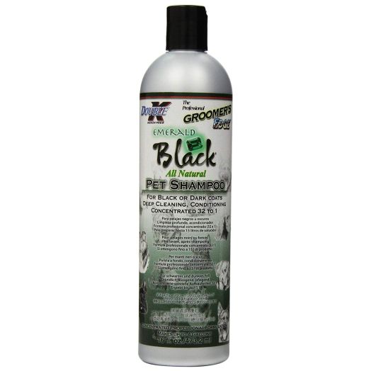 Groomers Edge Emerald Black Dog and Cat Shampoo, 16-Ounce