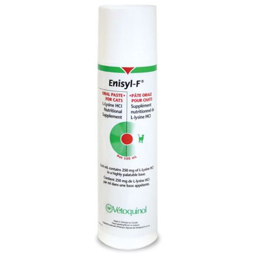 Vetoquinol Enisyl-F Oral Paste for Cats, L-Lysine HCI Nutritional Supplement 100 ml