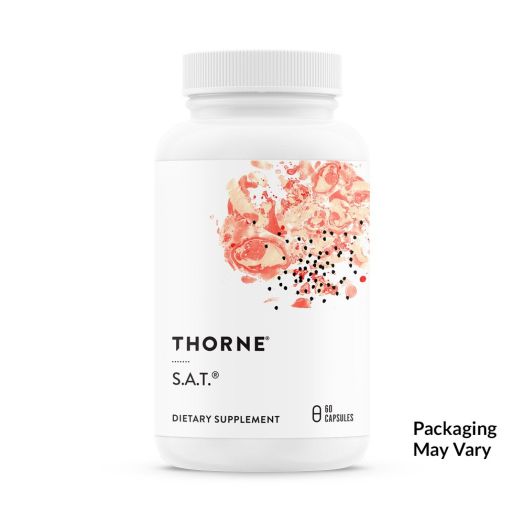 Thorne Research - S.A.T. - Silymarin, Artichoke, and Turmeric Extracts for Liver Support - 60 Capsules