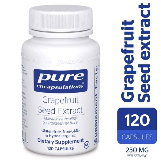 Pure Encapsulations - Grapefruit Seed Extract - Hypoallergenic Supplement Supports GI Tract and Balance of Intestinal Microorganisms* - 120 Capsules