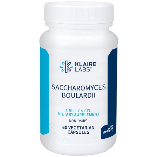 Klaire Labs Saccharomyces Boulardii - Non Dairy Yeast Probiotic, 60 Capsules