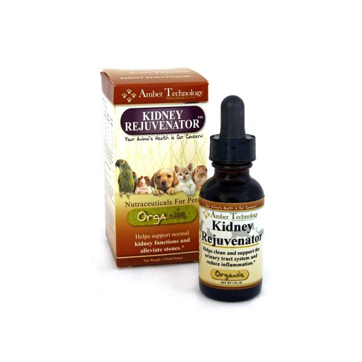 Amber Tech Kidney Rejuvenator - All-Natural Organic Renal Support w/Antioxidants for Pets (1oz)