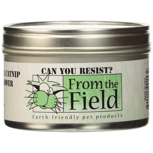 From The Field 1-Ounce Can You Resist Catnip Leaf and Flower Tin Can