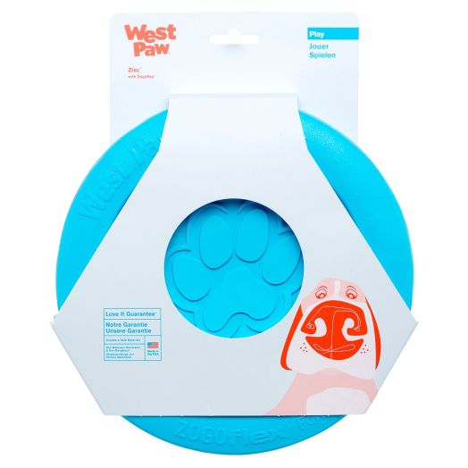 West Paw Zogoflex Zisc Tough Flying Disc Dog Play Toy