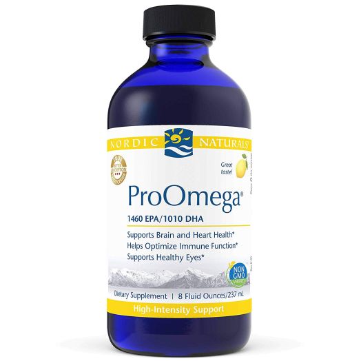 Nordic Naturals ProOmega Liquid, Fish Oil, 1460 mg EPA, 1010 mg DHA, High-Intensity Support
