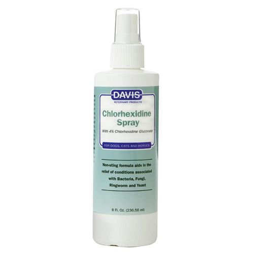 Davis Dog and Cat Chlorhexidine Spray, 4 Percent, 8-Ounce