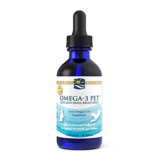 Nordic Naturals Omega 3 Pet - Fish Oil Liquid for Cats and Dogs, Omega-3s, EPA and DHA Supports Skin, Coat, Joint and Overall Health, in Triglyceride Form for Optimal Absorption