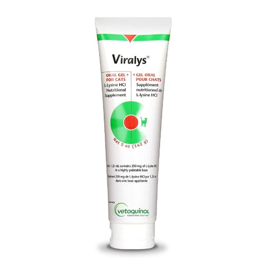 Vetoquinol Viralys Gel L-Lysine Supplement for Cats, 5oz -
