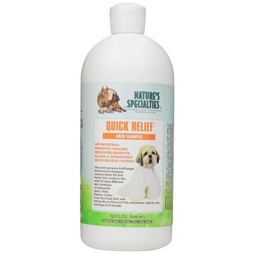 Nature's Specialties Quick Relief Neem Shampoo for Pets, 32-Ounce