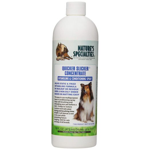 Nature's Specialties Quicker Slicker Concentrate Pet Conditioner, 16-Ounce