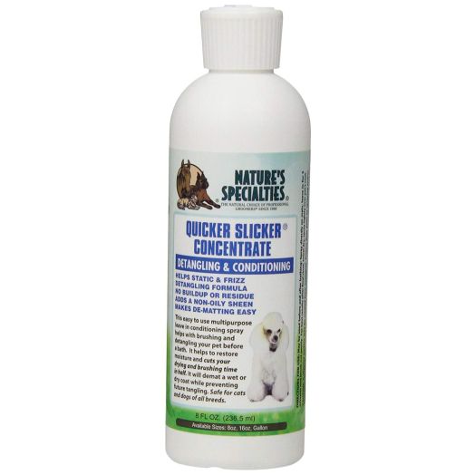 Nature's Specialties Quicker Slicker Concentrate Pet Conditioner, 8-Ounce