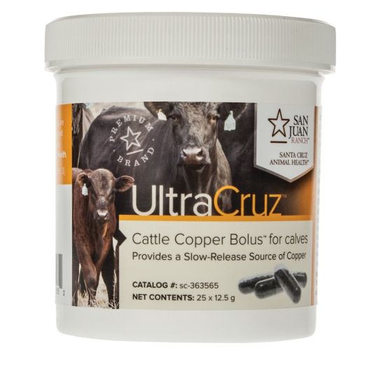 UltraCruz Cattle Copper Bolus for calves, 25 count x 12.5 grams
